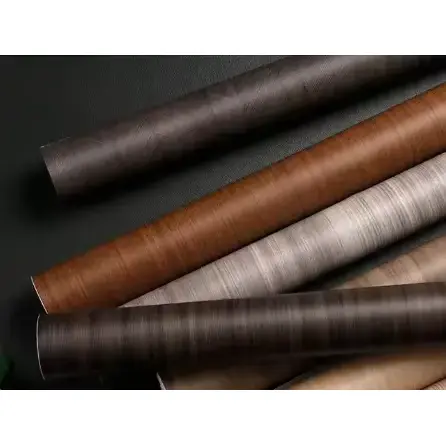 Furniture Foils Roll Wood Grain Decorative PVC Films
