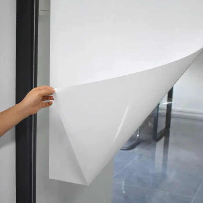 Pp Static Whiteboard Writing Film White Sheets Roll