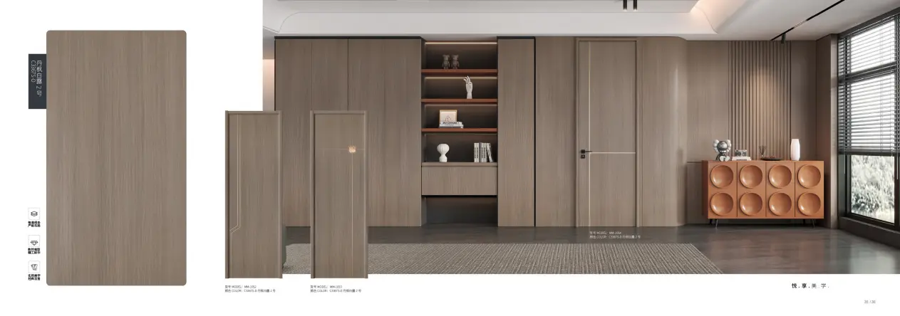 Wood Grain Blister Decorative Furniture Film
