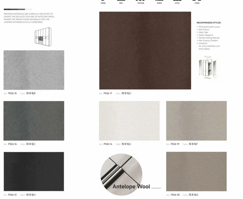 PVC leather texture decorative films